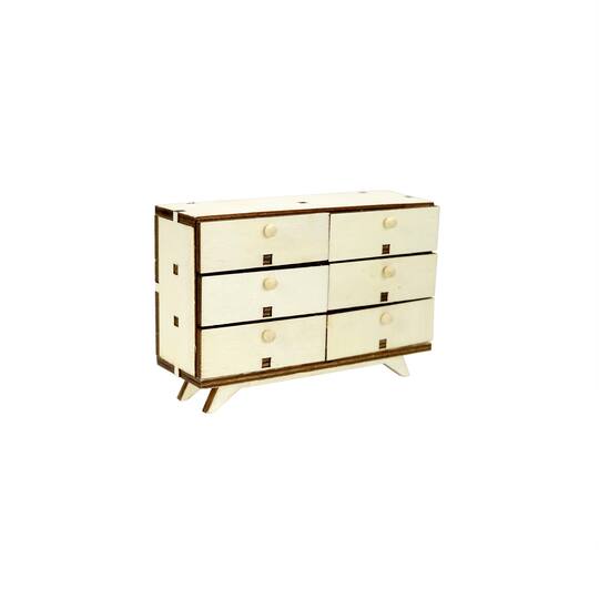 Diy Modern Mini 6 Drawer Wood Dresser, White 5 Drawer Dresser Michaels